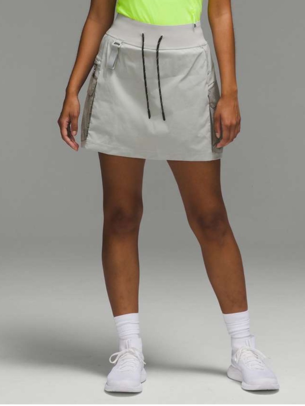 Lululemon multi-pocket hike skort in seal gray